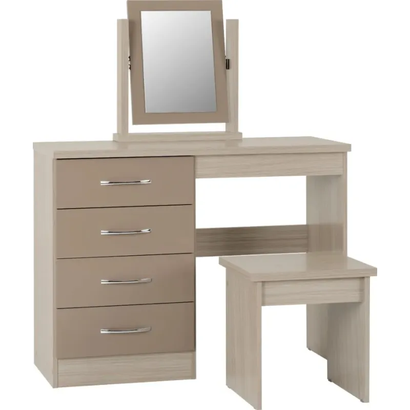 Transform Your Space with the Nevada 4 Drawer Dressing Table Set | Home Divine Transform Your Space with the Nevada 4 Drawer Dressing Table Set | Home Divine