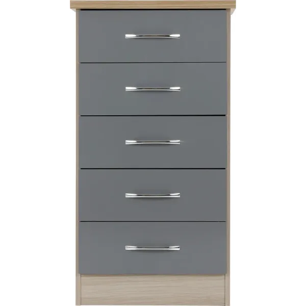 Organize Your Space with Nevada 5 Drawer Narrow Chest