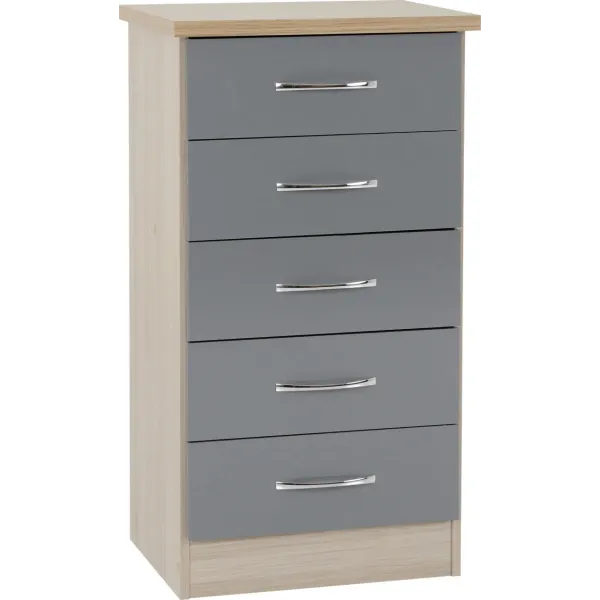 Organize Your Space with Nevada 5 Drawer Narrow Chest