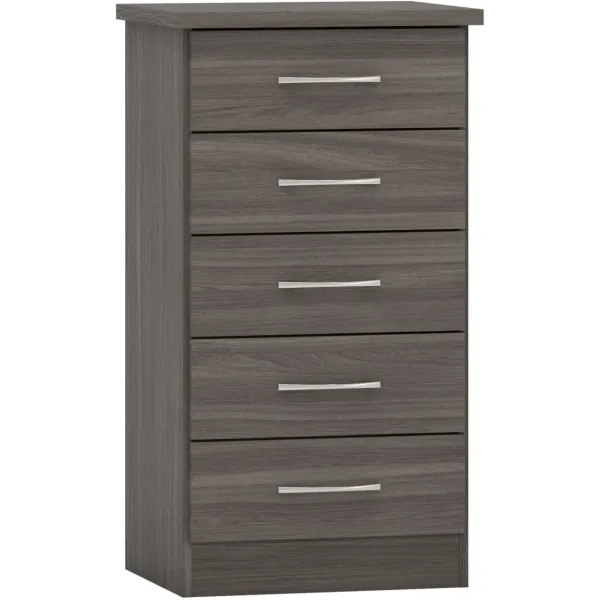 Organize Your Space with Nevada 5 Drawer Narrow Chest