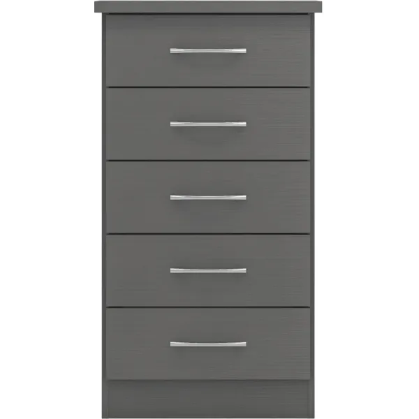 Organize Your Space with Nevada 5 Drawer Narrow Chest