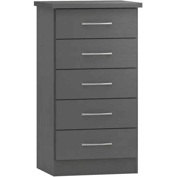 Organize Your Space with Nevada 5 Drawer Narrow Chest