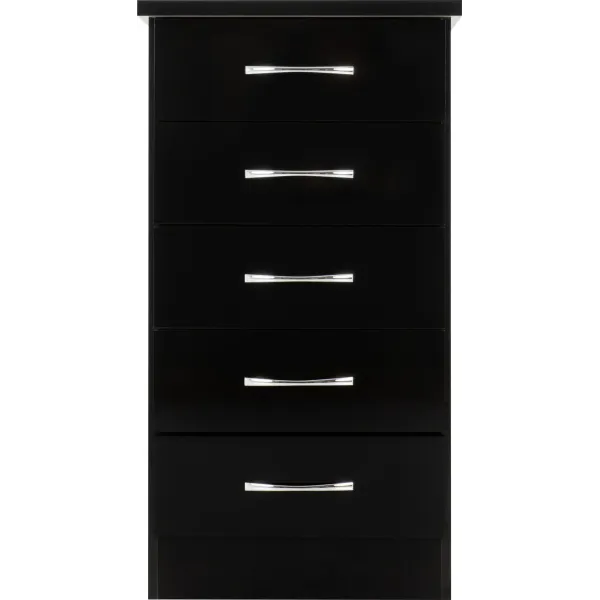 Organize Your Space with Nevada 5 Drawer Narrow Chest