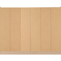 Back panel of Nevada 6 door wardrobe in wood finish