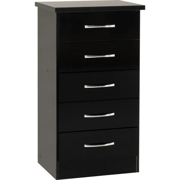Organize Your Space with Nevada 5 Drawer Narrow Chest