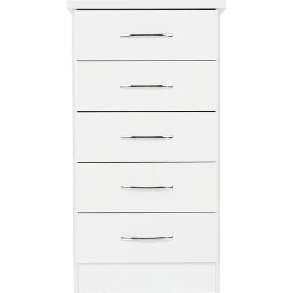 Organize Your Space with Nevada 5 Drawer Narrow Chest