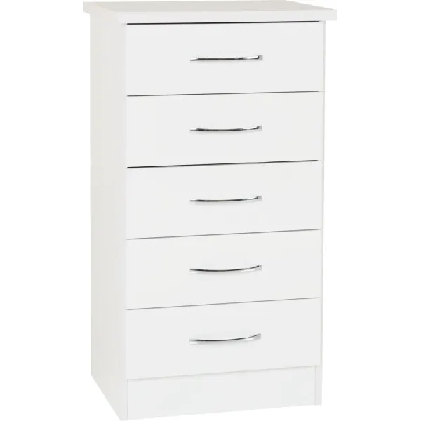 Organize Your Space with Nevada 5 Drawer Narrow Chest