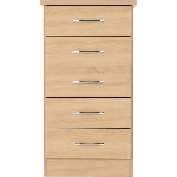Organize Your Space with Nevada 5 Drawer Narrow Chest