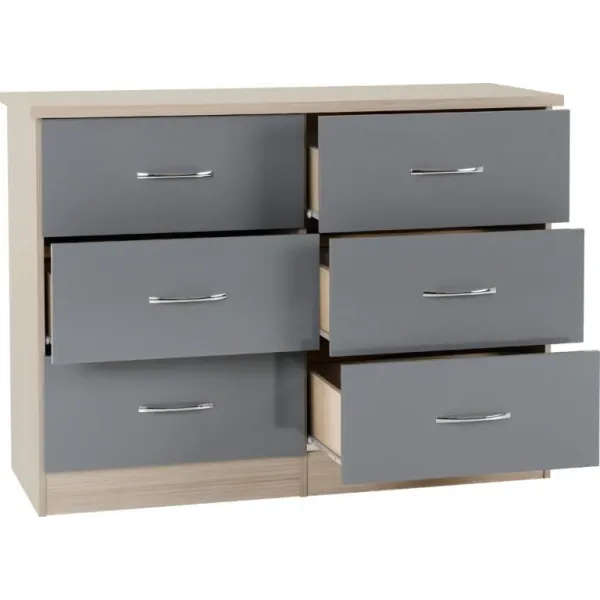 Upgrade Your Bedroom with the Nevada 6 Drawer Chest from Home Divine