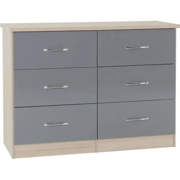 Upgrade Your Bedroom with the Nevada 6 Drawer Chest from Home Divine