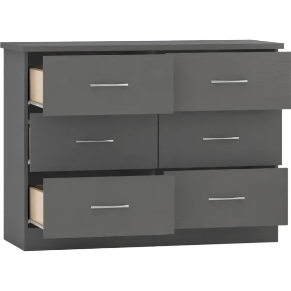 Upgrade Your Bedroom with the Nevada 6 Drawer Chest from Home Divine