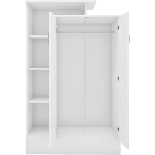 Elevate Your Space with Home Divine's Nevada Petite Open Shelf Wardrobe