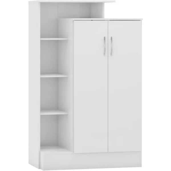 Elevate Your Space with Home Divine's Nevada Petite Open Shelf Wardrobe