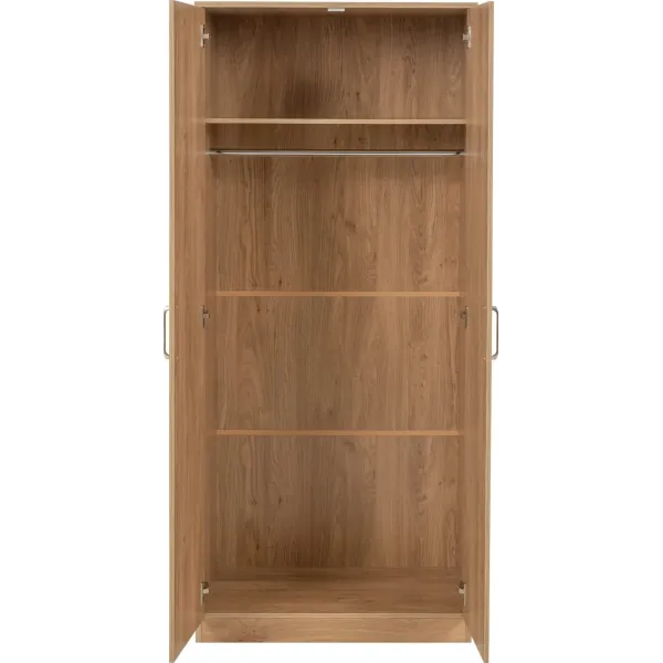 Upgrade Your Bedroom with the Stylish Dakota 2 Door Wardrobe by Home Divine