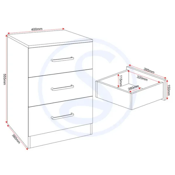 Shop the Stunning Dakota 2 Door Wardrobe Bedroom Set by Home Divine