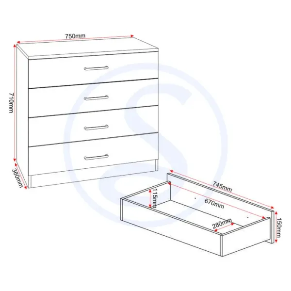 Shop the Stunning Dakota 2 Door Wardrobe Bedroom Set by Home Divine