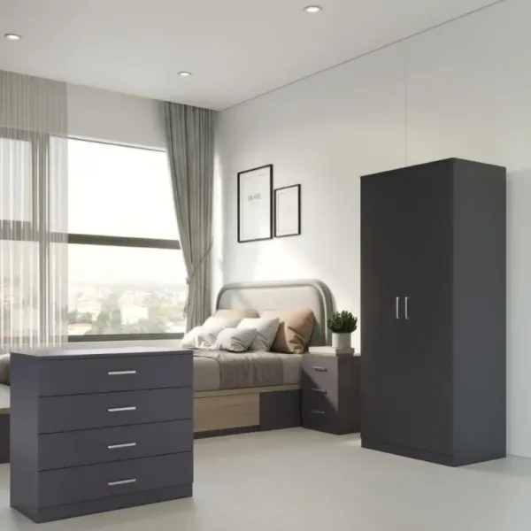 Shop the Stunning Dakota 2 Door Wardrobe Bedroom Set by Home Divine