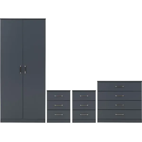 Shop the Stunning Dakota 2 Door Wardrobe Bedroom Set by Home Divine