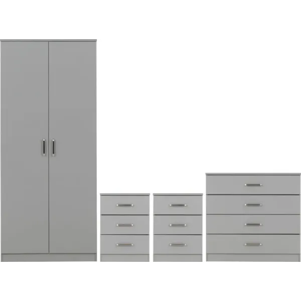 Shop the Stunning Dakota 2 Door Wardrobe Bedroom Set by Home Divine