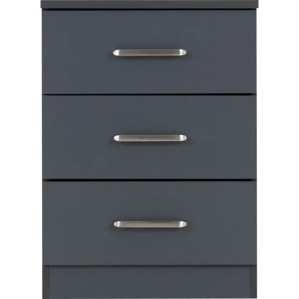 Enhance Your Bedroom with Home Divine Dakota 3 Drawer Bedside