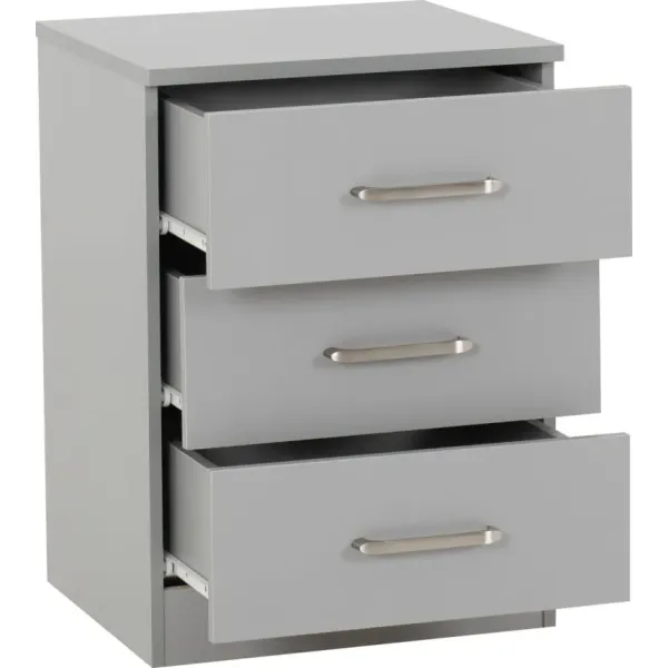 Enhance Your Bedroom with Home Divine Dakota 3 Drawer Bedside