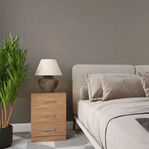 Enhance Your Bedroom with Home Divine Dakota 3 Drawer Bedside