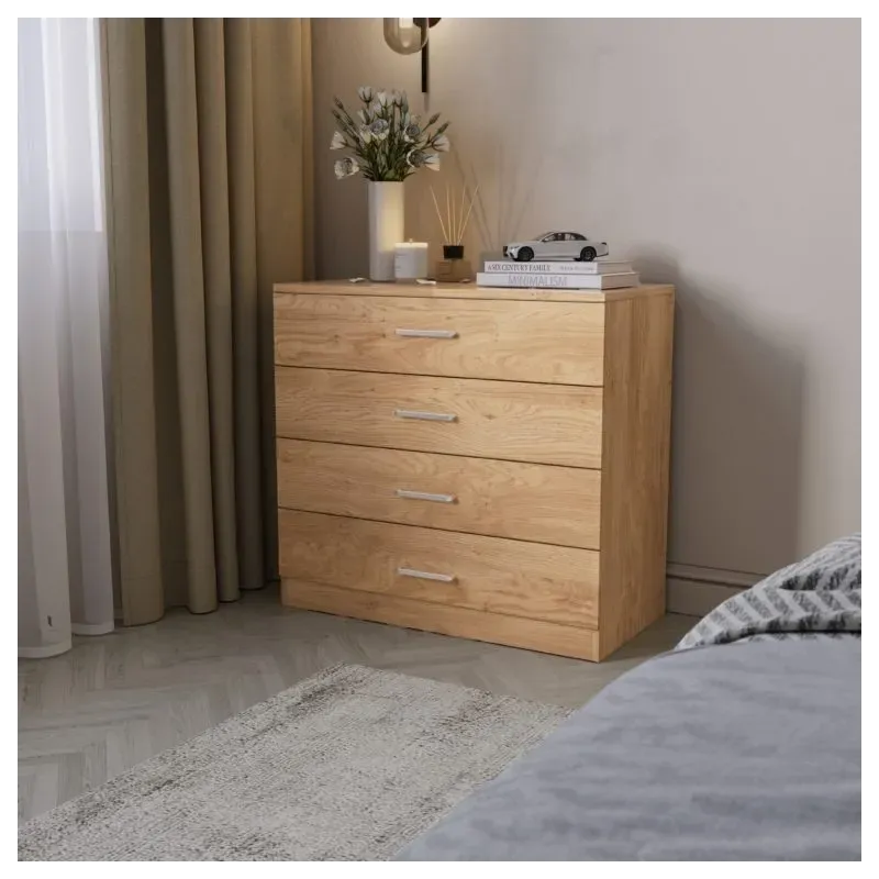 Upgrade Your Bedroom with the Stylish Dakota 4 Drawer Chest from Home Divine Upgrade Your Bedroom with the Stylish Dakota 4 Drawer Chest from Home Divine