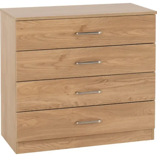 Upgrade Your Bedroom with the Stylish Dakota 4 Drawer Chest from Home Divine