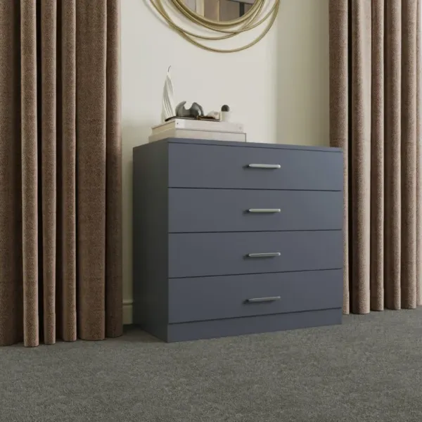 Upgrade Your Bedroom with the Stylish Dakota 4 Drawer Chest from Home Divine