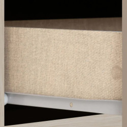 Nevada 2 Door 1 Drawer Wardrobe Bedroom Set Oyster Gloss/Light Oak Effect Veneer