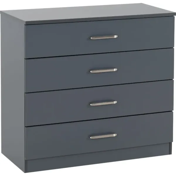 Upgrade Your Bedroom with the Stylish Dakota 4 Drawer Chest from Home Divine
