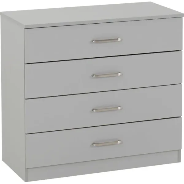 Upgrade Your Bedroom with the Stylish Dakota 4 Drawer Chest from Home Divine