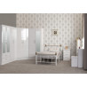 Nevada 2 Door Corner Wardrobe White Gloss room view