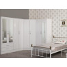 Nevada 2 Door Corner Wardrobe White Gloss final view