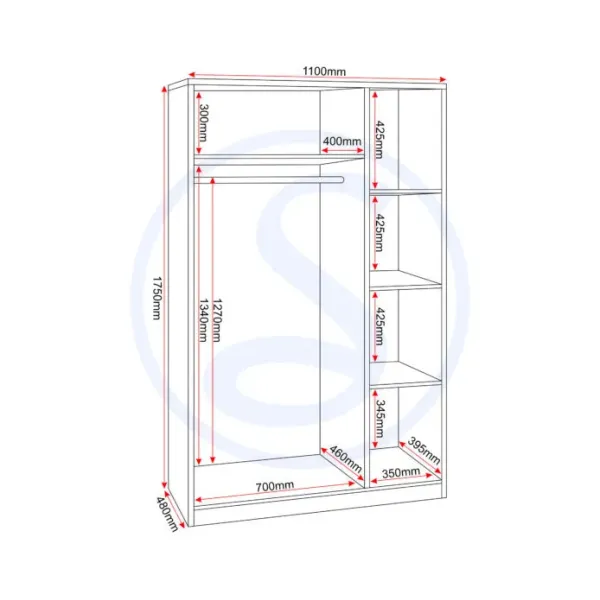 Transform Your Space with the Dakota 3 Door Wardrobe | Home Divine