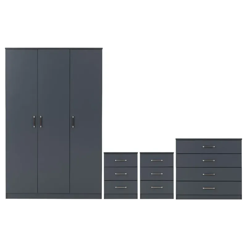 Home Divine Dakota 3 Door Wardrobe Bedroom Set | Premium Quality Furniture Home Divine Dakota 3 Door Wardrobe Bedroom Set | Premium Quality Furniture