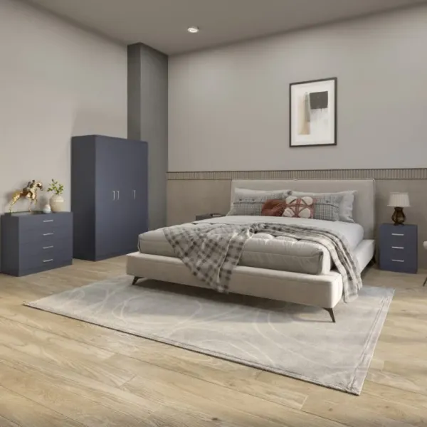 Home Divine Dakota 3 Door Wardrobe Bedroom Set | Premium Quality Furniture