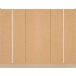 Back panel of Nevada 6 door wardrobe white finish