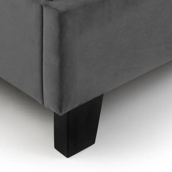 Transform Your Bedroom with Home Divine's Rosa Grey Velvet Bed in a Box
