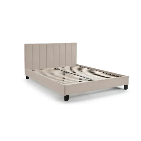 Upgrade Your Bedroom with Home Divine's Luxurious Rosa Velvet Bed in a Box Cream