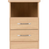Nevada 2 Drawer Bedside Sonoma Oak Effect