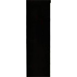 Nevada 3 Door Sliding  Door Wardrobe Black Gloss 243 cm Wide