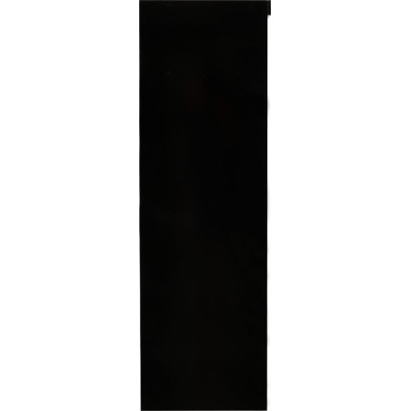 Nevada 3 Door Sliding  Door Wardrobe Black Gloss 243 cm Wide