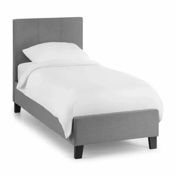 Discover the Luxurious Rialto Light Grey Linen Fabric Bed Frame by Home Divine