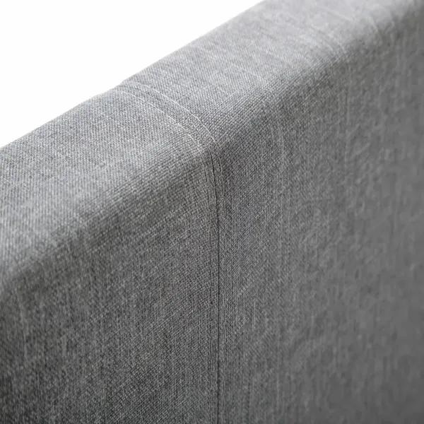 Discover the Luxurious Rialto Light Grey Linen Fabric Bed Frame by Home Divine