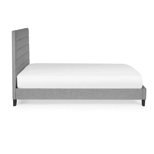 Elevate Your Bedroom with Home Divine's Merida Grey Linen Fabric Bed