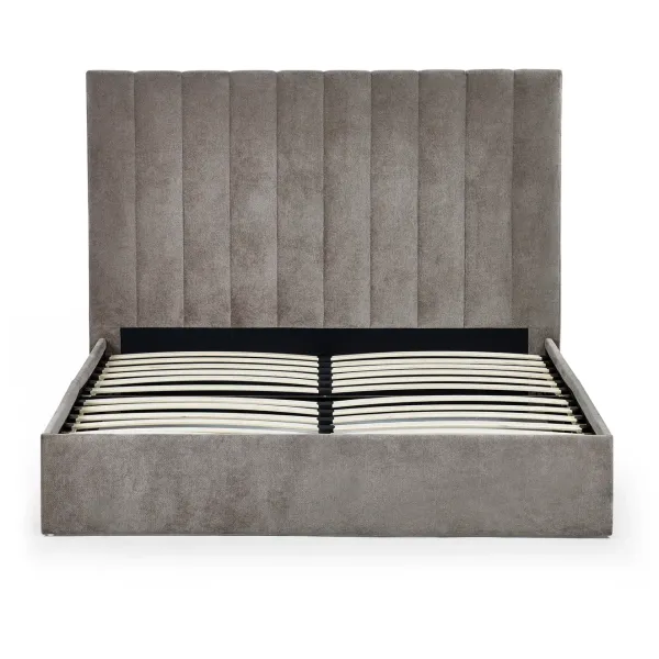 Eloise Bed In A Box Sahara Chenille Grey | Home Divine