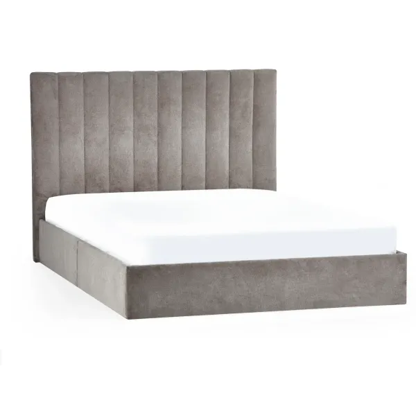 Eloise Bed In A Box Sahara Chenille Grey | Home Divine