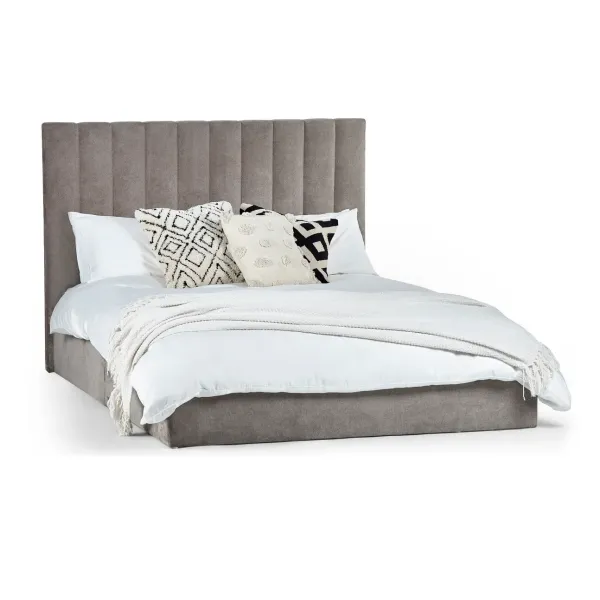 Eloise Bed In A Box Sahara Chenille Grey | Home Divine