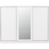 white sliding wardrobe with full mirror
